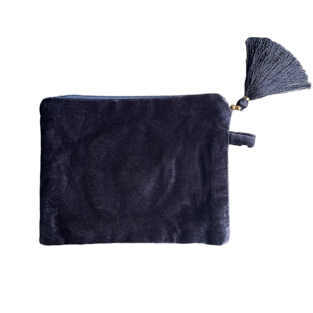 Fabrique Eninde Metallic Beaded Celestial Cosmetic Bag | Pouch NWT - Picture 5 of 7